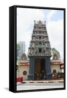 Sri Mariamman Temple in Chinatown-Fraser Hall-Framed Stretched Canvas