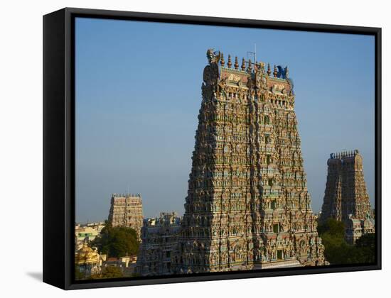 Sri Meenakshi Temple, Madurai, Tamil Nadu, India, Asia-Tuul-Framed Stretched Canvas