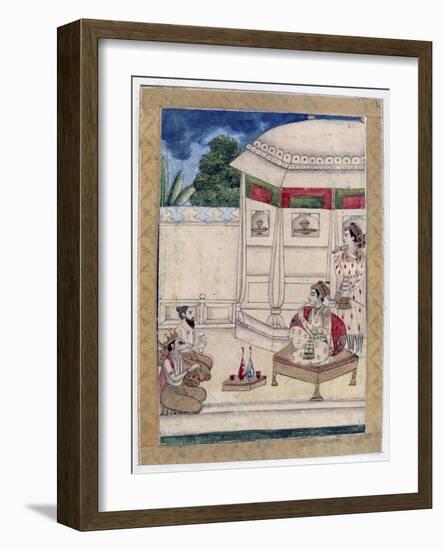 Sri Raga, Ragamala Album, School of Rajasthan, 19th Century-null-Framed Giclee Print