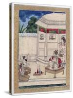 Sri Raga, Ragamala Album, School of Rajasthan, 19th Century-null-Stretched Canvas