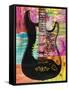 SRV Guitar-Dean Russo- Exclusive-Framed Stretched Canvas