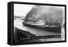 SS Ancon at the Opening of the Panama Canal-null-Framed Stretched Canvas