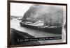 SS Ancon at the Opening of the Panama Canal-null-Framed Photographic Print