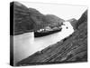 SS Ancon Passing Through Culebra Cut-null-Stretched Canvas