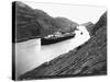 SS Ancon Passing Through Culebra Cut-null-Stretched Canvas