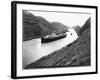 SS Ancon Passing Through Culebra Cut-null-Framed Photographic Print