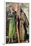 Ss. Andrew and Francis of Assisi, After 1576-El Greco-Framed Giclee Print