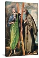 Ss. Andrew and Francis of Assisi, After 1576-El Greco-Stretched Canvas