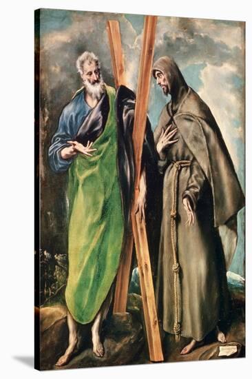 Ss. Andrew and Francis of Assisi, After 1576-El Greco-Stretched Canvas