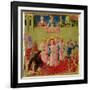 SS. Cosmas and Damian Condemned to Burn at Stake, Predella from Annalena Altarpiece, 1434-Fra Angelico-Framed Giclee Print