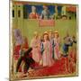 SS. Cosmas and Damian Condemned to Burn at Stake, Predella from Annalena Altarpiece, 1434-Fra Angelico-Mounted Giclee Print