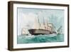 SS Great Eastern, IK Brunel's Great Steam Ship, 1858-null-Framed Giclee Print