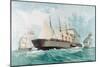 SS Great Eastern, IK Brunel's Great Steam Ship, 1858-null-Mounted Giclee Print