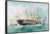 SS Great Eastern, IK Brunel's Great Steam Ship, 1858-null-Framed Stretched Canvas