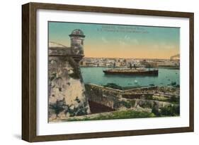 Ss Havana and City from Morro Castle, Havana, Cuba, C1910-null-Framed Giclee Print