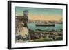 Ss Havana and City from Morro Castle, Havana, Cuba, C1910-null-Framed Giclee Print