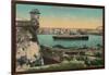 Ss Havana and City from Morro Castle, Havana, Cuba, C1910-null-Framed Giclee Print