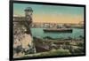 Ss Havana and City from Morro Castle, Havana, Cuba, C1910-null-Framed Giclee Print