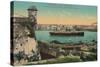 Ss Havana and City from Morro Castle, Havana, Cuba, C1910-null-Stretched Canvas