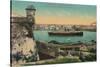 Ss Havana and City from Morro Castle, Havana, Cuba, C1910-null-Stretched Canvas