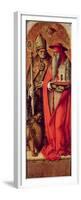 SS. Jerome and Augustine, Side Panel from the Madonna Della Candeletta Triptych-Carlo Crivelli-Framed Premium Giclee Print