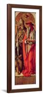SS. Jerome and Augustine, Side Panel from the Madonna Della Candeletta Triptych-Carlo Crivelli-Framed Premium Giclee Print