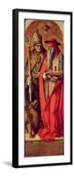 SS. Jerome and Augustine, Side Panel from the Madonna Della Candeletta Triptych-Carlo Crivelli-Framed Giclee Print