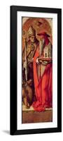 SS. Jerome and Augustine, Side Panel from the Madonna Della Candeletta Triptych-Carlo Crivelli-Framed Giclee Print