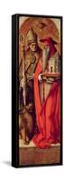 SS. Jerome and Augustine, Side Panel from the Madonna Della Candeletta Triptych-Carlo Crivelli-Framed Stretched Canvas