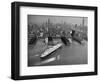 SS Liberte (Formerly Europa) Berths in New York, 1950-null-Framed Photographic Print