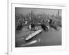 SS Liberte (Formerly Europa) Berths in New York, 1950-null-Framed Photographic Print