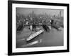 SS Liberte (Formerly Europa) Berths in New York, 1950-null-Framed Photographic Print