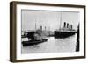 SS 'Olympic' Leaving Southampton, 1913-null-Framed Art Print