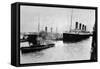 SS 'Olympic' Leaving Southampton, 1913-null-Framed Stretched Canvas