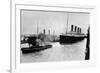 SS 'Olympic' Leaving Southampton, 1913-null-Framed Premium Giclee Print