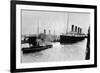 SS 'Olympic' Leaving Southampton, 1913-null-Framed Premium Giclee Print