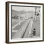 SS Orbita, Panama Canal, Panama, 20th Century-J Dearden Holmes-Framed Photographic Print