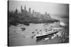 SS United States Arrives in Manhattan-null-Stretched Canvas