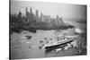 SS United States Arrives in Manhattan-null-Stretched Canvas