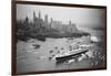 SS United States Arrives in Manhattan-null-Framed Photographic Print