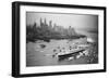 SS United States Arrives in Manhattan-null-Framed Photographic Print