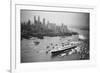 SS United States Arrives in Manhattan-null-Framed Photographic Print