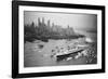 SS United States Arrives in Manhattan-null-Framed Photographic Print