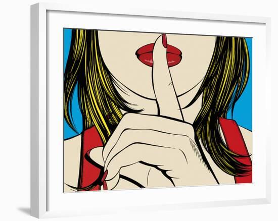 Ssshhh!-Deborah Azzopardi-Framed Art Print