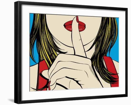 Ssshhh!-Deborah Azzopardi-Framed Art Print