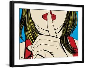 Ssshhh!-Deborah Azzopardi-Framed Art Print