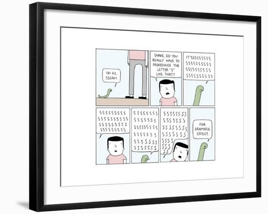 Sssnake-Reza Farazmand-Framed Art Print