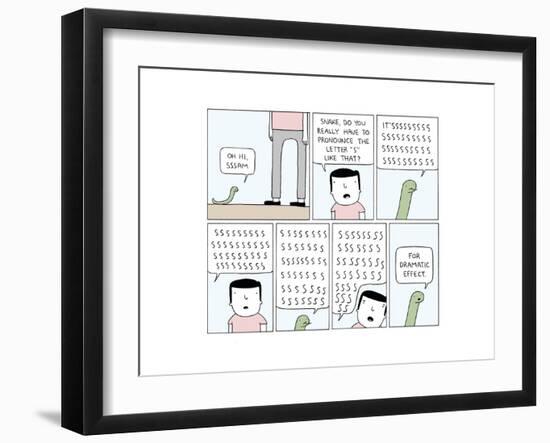 Sssnake-Reza Farazmand-Framed Art Print