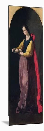 St. Agatha-Francisco de Zurbarán-Mounted Premium Giclee Print