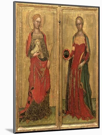 St. Agnes and St. Domitilla-Andrea di Bonaiuto-Mounted Giclee Print